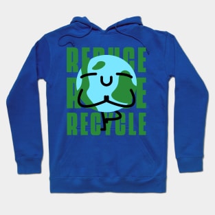 Reduce Reuse Recycle Earth Day Hoodie